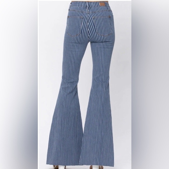Judy Blue Flare Leg Jeans High Waist Women Size 27 Bell Bottom Rodeo Cowgirl - Picture 15 of 16